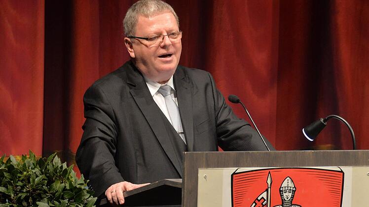 Die Gäste begrüßte der Präsident des Oberlandesgerichts Bamberg, Clemens Lückemann.Foto: Ronald Rinklef
