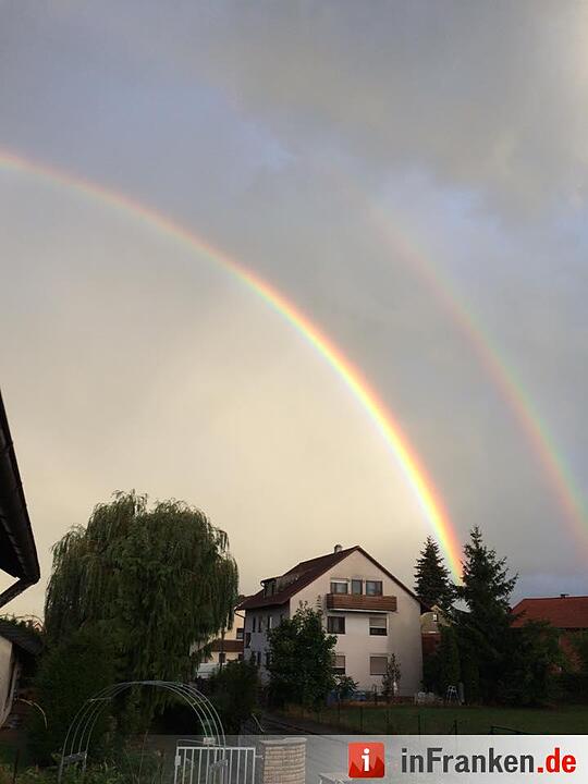Gewitterfront über Bamberg und Umgebung