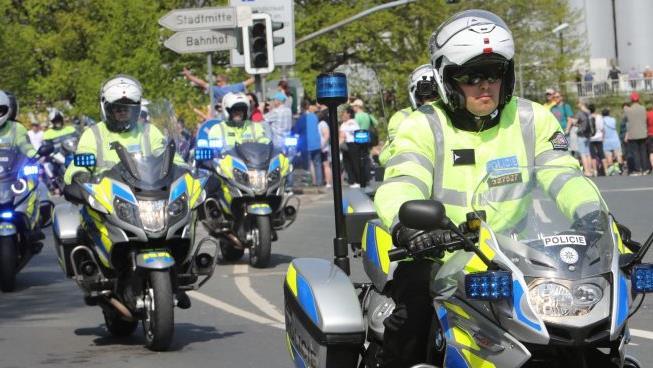 Der Motorrad-Korso zur Sternfahrt 2018. Foto: Barbara Herbst
