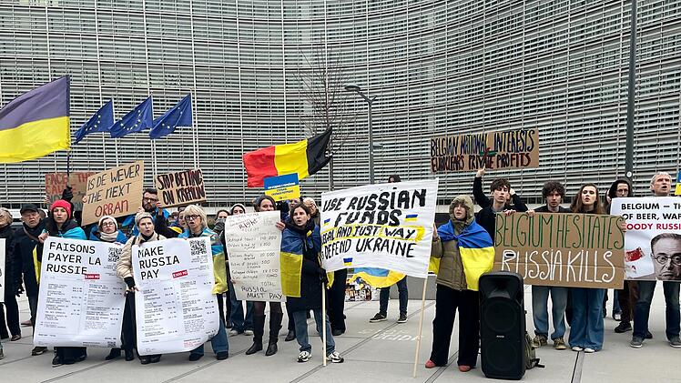 Demonstration in Br&uuml;ssel