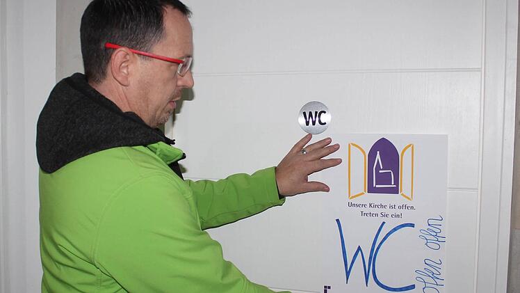 Zur offenen Kirche gehört für Pfarrer Bader auch ein offenes WC.