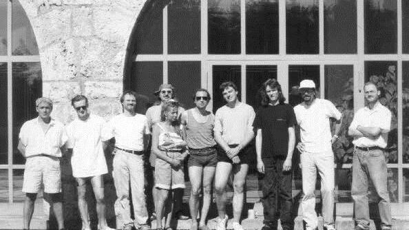 Ein Gruppenfoto auf Burg Feuerstein 1991