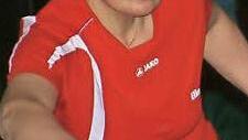 Die erstmals in dieser Saison mitwirkende Elke Jakob blieb beim 8:4-Sieg des TSV Teuschnitz in Wallenfels in ihren drei Einzeln und im Doppel mit Elke Thees unbezwungen. Foto: Hans Franz