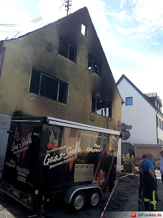 Asylheim in Gößweinstein brennt - der Tag danach