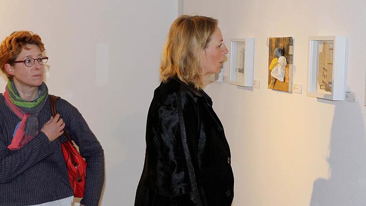 Ausstellungseröffnung beim Kronacher Kunstverein  Foto: Michael Wunder