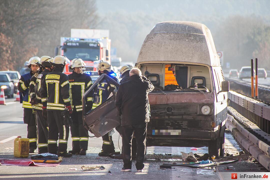Serienunfall auf A3 bei Heßdorf -zwei Frauen verletzt