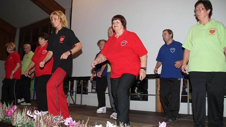 Die von Petra Ernst geleitete Herzsportgruppe in Aktion