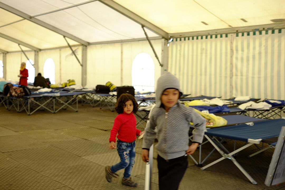 Zeltstadt für Flüchtlinge in Nürnberg