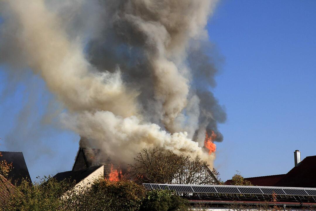 Brand in Schweinestall in Herzogenaurach