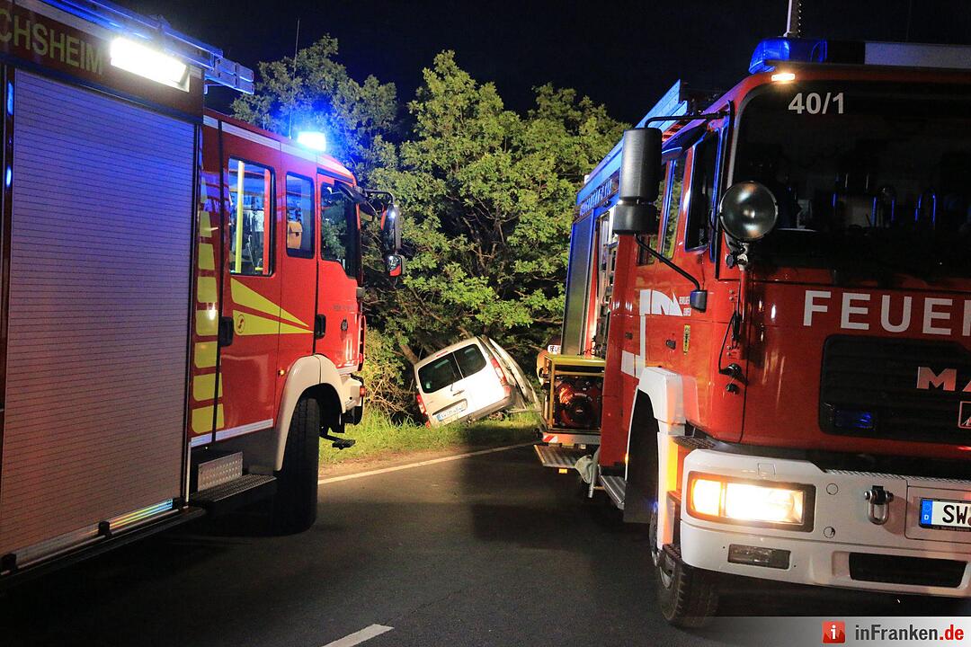 Schweinfurt: Frau und drei Kinder bei Unfall schwer verletzt