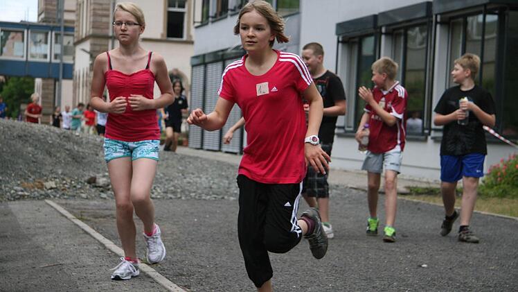 Die Kinder legten sich mächtig ins Zeug.