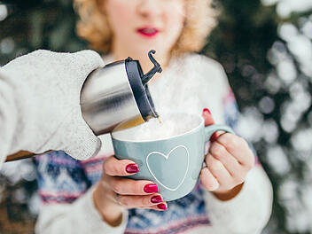 Glühwein, Thermoskanne, Weihnachten