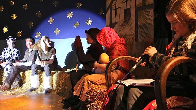 An der Langendorfer Schule wurde das Kindermusical "die Drei vom Stall" aufgeführt. Foto: Gerd Schaar