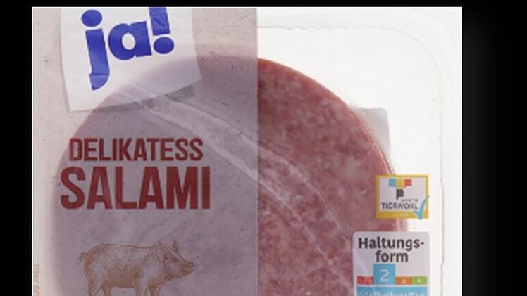 Verbraucherinformation / Produktr&uuml;ckruf "JA! Delikatess-Salami"