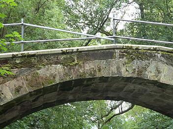 Fünf Meter hoch ist die Brücke über den Weißen Main. Foto: Archiv/Werner Reißaus