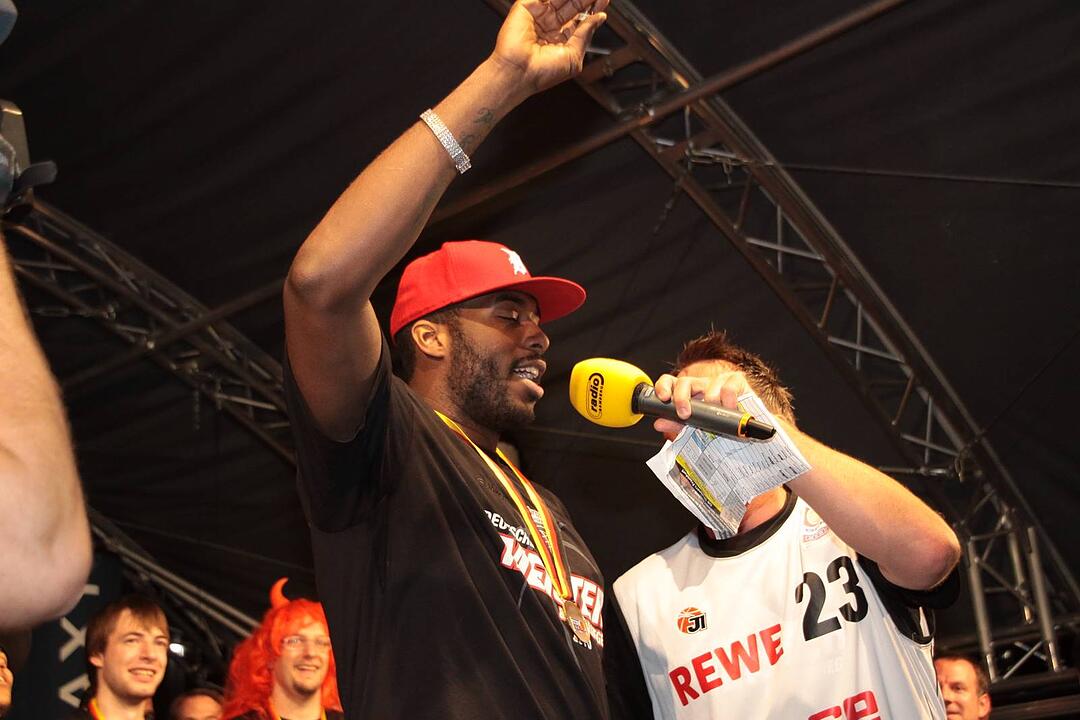 Meisterfeier Brose Baskets Bamberg Maxplatz