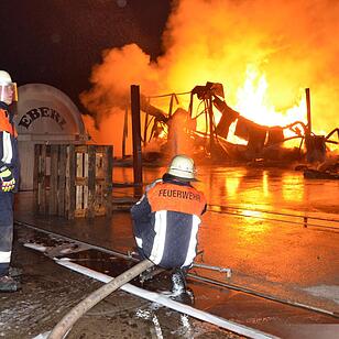 Brand im Sägewerk Untererthal