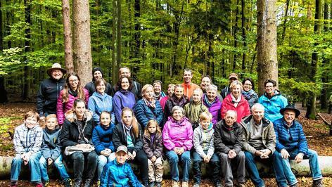 Rast auf dem Weg zum Baumwipfelpfad