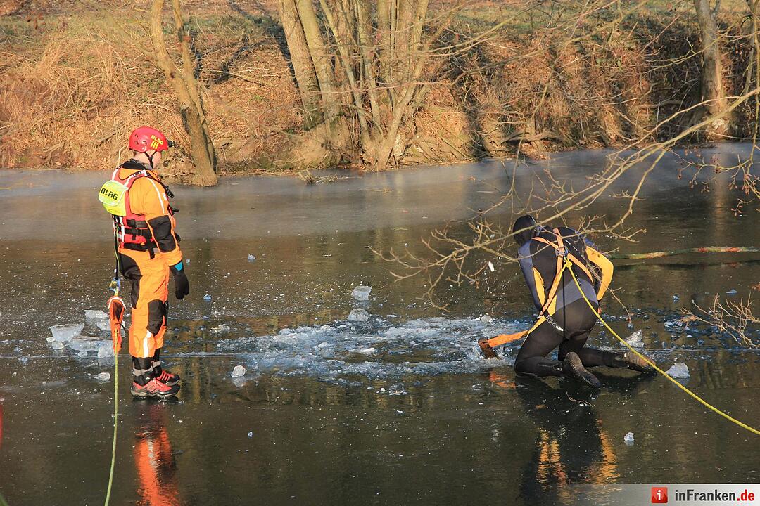 Kreis Bad Kissingen: Suchaktion nach Eis-Unfall