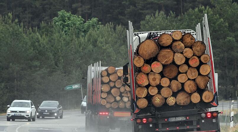 Verkehrschaos im Kreis Kulmbach: Holztransporter demoliert Ampel