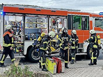 Bei einer Brandschutzübung im Kurstift ist ein Feuer im 17. Stock des Gebäudes angenommen worden.
