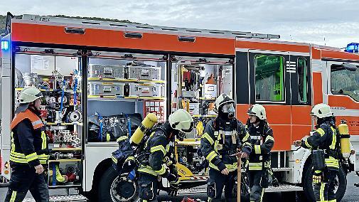 Bei einer Brandschutzübung im Kurstift ist ein Feuer im 17. Stock des Gebäudes angenommen worden.