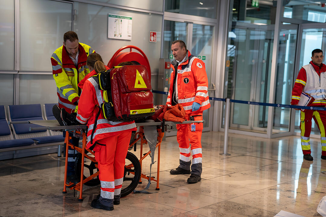 Großübung am Nürnberger Flughafen