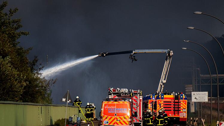 Großfeuer in Hamburg
