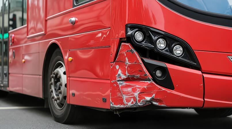 Busunfall, Bus, Linienbus, Unfall