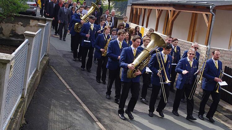 Mai-Kundgebung in Wallenfels. Foto: Heike Schülein