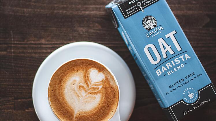 Eine spezielle Barista-Hafermilch lässt sich besonders gut aufschäumen.