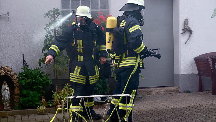 Die Herbstübung der Feuerwehr fand heuer in Westheim statt. Foto: Gerd Schaar