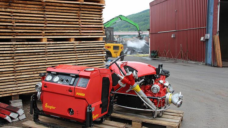 Großbrand im Sägewerk Foto: Benedikt Borst