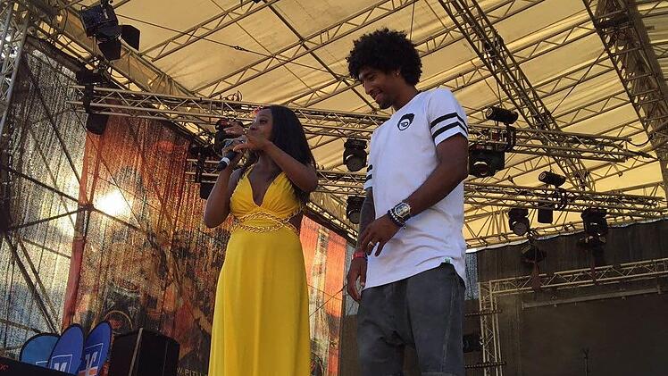 Dante mit Nini Beyersdorf beim Samba-Festival 2016 Foto: CT-Archiv