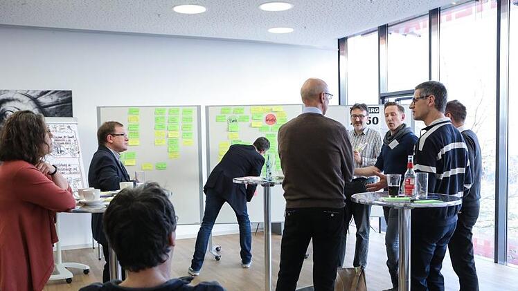 Denkwerkstatt "Bamberg 2050": Blick auf den Workshop "Wie bewegen wir uns?". Foto: Barbara Herbst