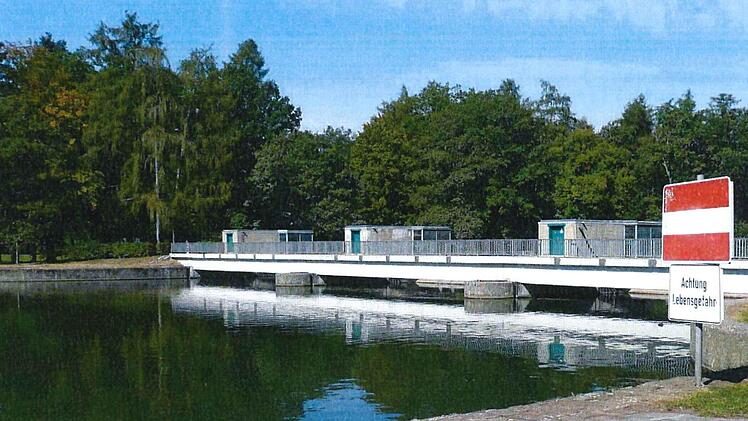 Warnschild am Kanal Foto: Wasserstra&szlig;en- und Schifffahrtsamt N&uuml;rnberg