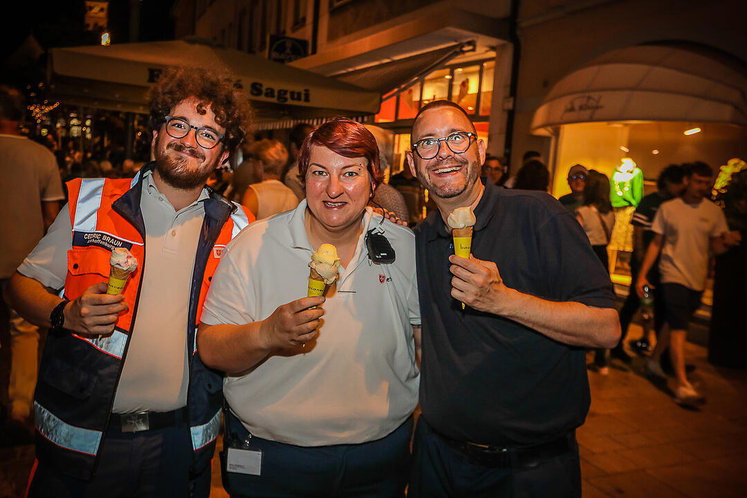 Beste Stimmung beim Stadtfest in Schweinfurt.