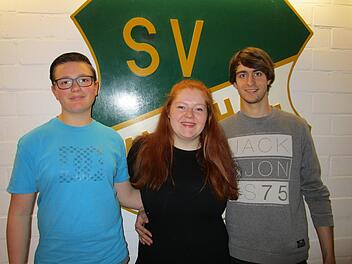 Der neue Jugendvorstand des SV Ramsthal (von links) Luis Sixt (Sprecher der Vereinsjugend), Jana Langbroek (1. Vorsitzende), Julian Schaub (2. Vorsitzender). Foto: Andreas Lomb