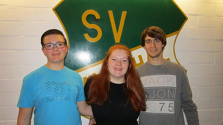 Der neue Jugendvorstand des SV Ramsthal (von links) Luis Sixt (Sprecher der Vereinsjugend), Jana Langbroek (1. Vorsitzende), Julian Schaub (2. Vorsitzender). Foto: Andreas Lomb