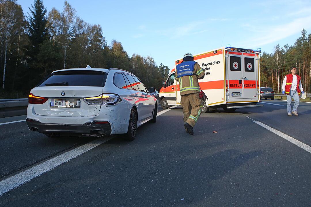 A73 bei Bamberg: Karambolage verursacht Riesenstau