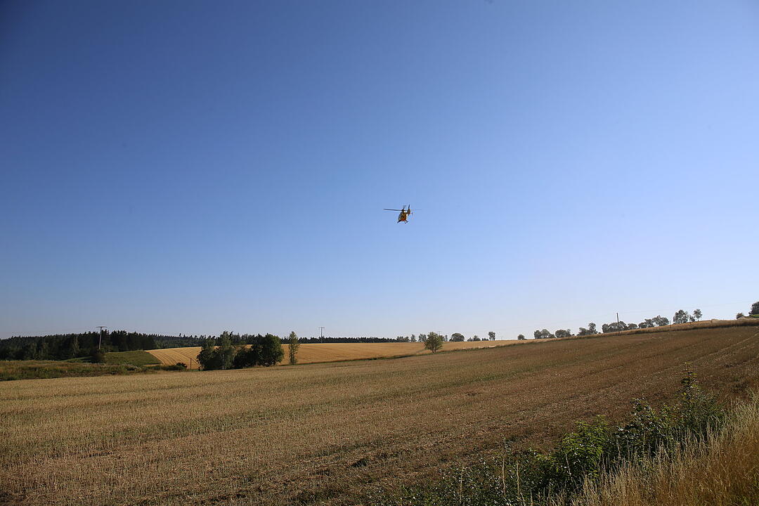 Schwarzenbach: Motorrad und Auto krachen auf B289 ineinander – junger Motorradfahrer verletzt