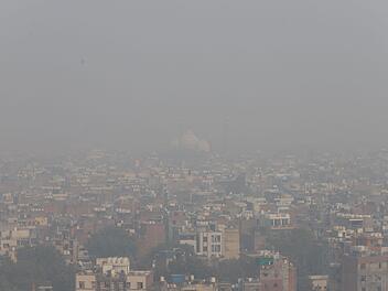 Smog in Neu Delhi