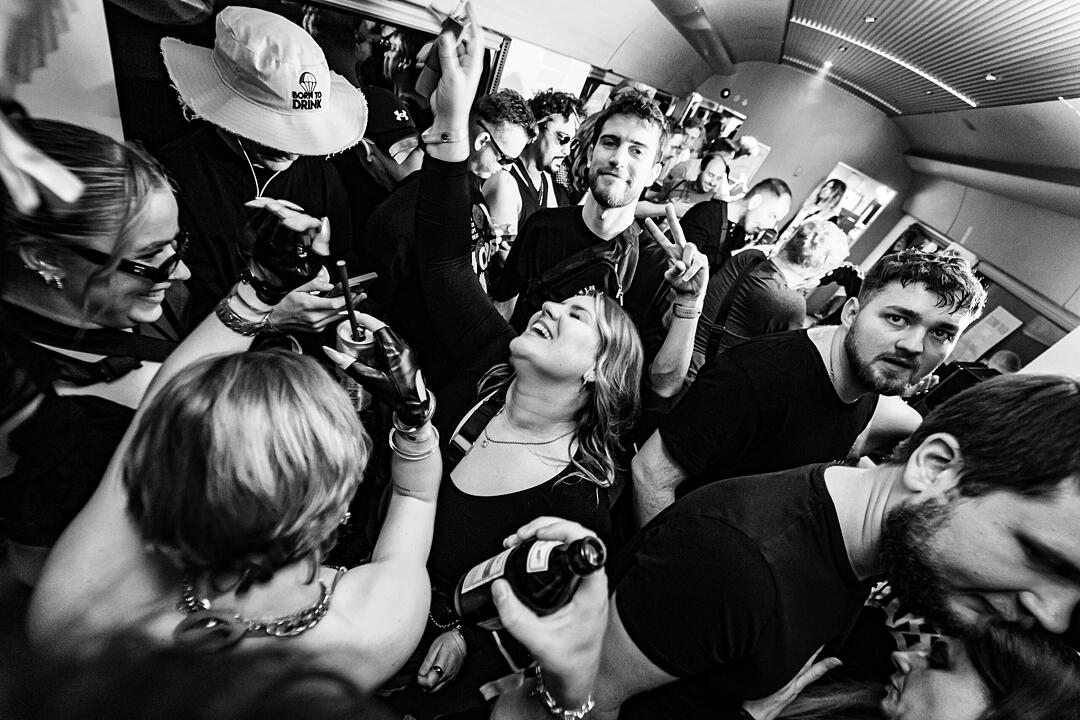 Die beste Party im Zug!