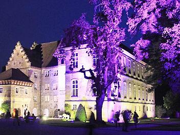 So präsentierte sich das schmucke Schloss bei der Musikfest-Premiere Anfang September. Foto: Birgit Kestel