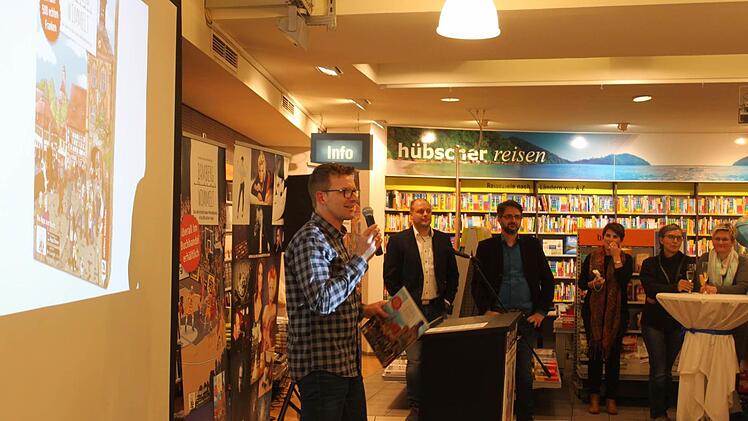 Jürgen Reichert (Geschäftsführer von Hübscher) bei der Präsentation des Buches Foto: Sebastian Martin