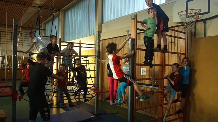 Das Erlebnisturnen des TSV Ebenhausen bietet den Kindern die Möglichkeit, sich in spielerischer Form frei zu entfalten.  Foto: Stefan Geiger