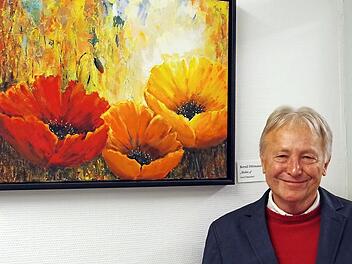 Bernd Dittmann malt gerne in warmen Farben.