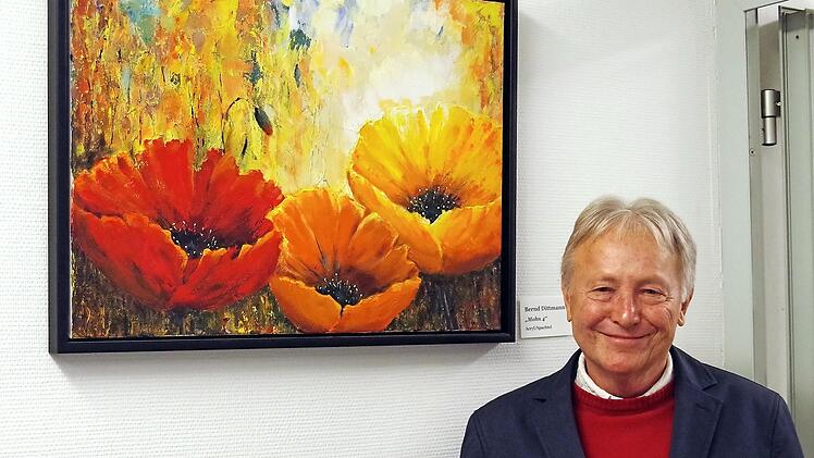 Bernd Dittmann malt gerne in warmen Farben.