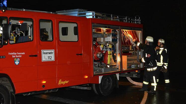 Übung der Feuerwehren der Marktgemeinde Bad Bocklet im Azurit-Pflegezentrum.