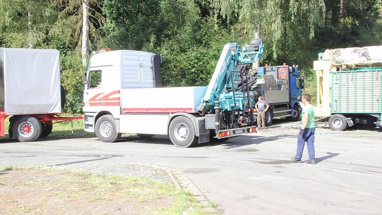 Abbau beim Freischießen. Foto: Marco Meißner